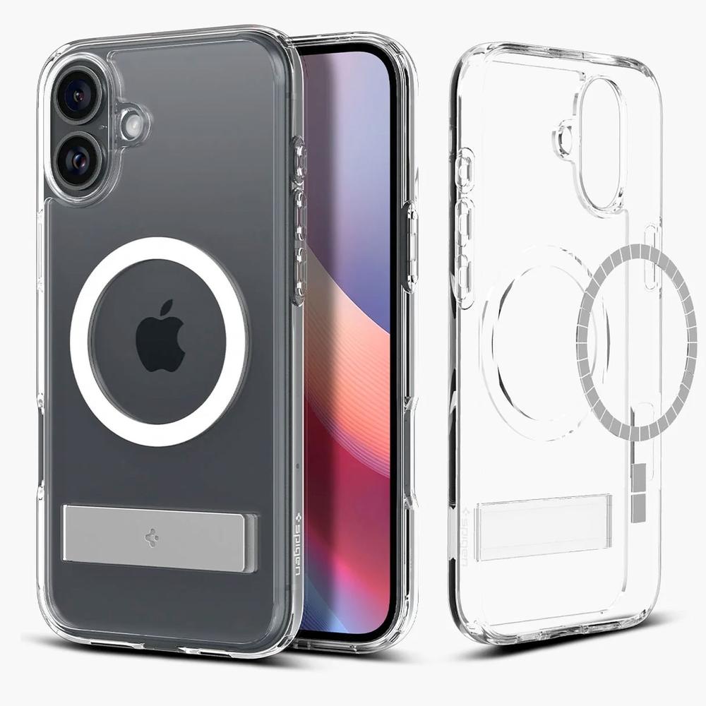 Foto 4 pulgar | . Funda Spigen Slim Armor S Magfit Para Iphone 16 Transparente