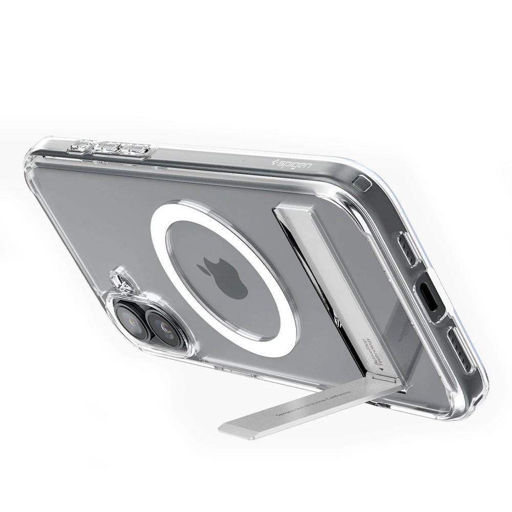 Foto 7 pulgar | . Funda Spigen Slim Armor S Magfit Para Iphone 16 Transparente