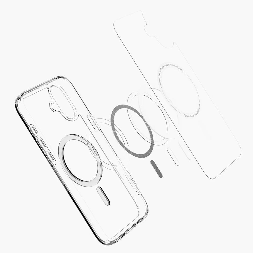 Foto 4 pulgar | . Funda Spigen Crystal Hybrid Mag Para Iphone 16 Plus Transparente