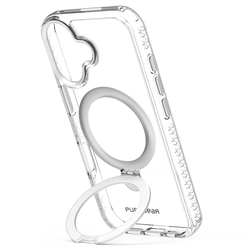 Foto 4 pulgar | . Funda Puregear Slimshell Kik Mag Para Iphone 16 Plus Transp Plata Compatible Con Magsafe