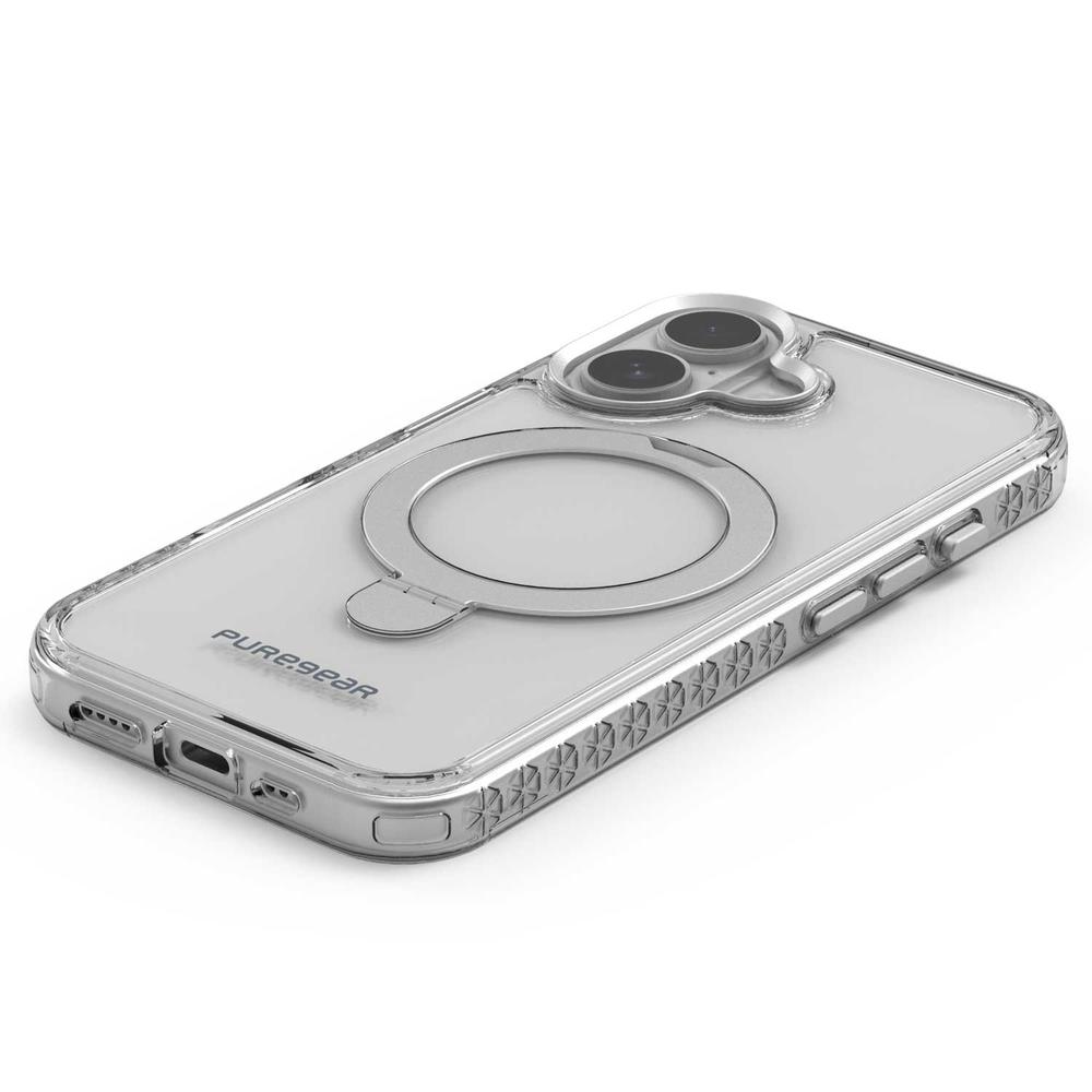 Foto 5 pulgar | . Funda Puregear Slimshell Kik Mag Para Iphone 16 Plus Transp Plata Compatible Con Magsafe