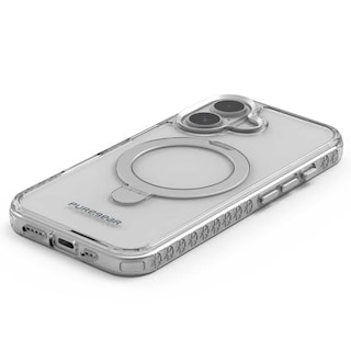 Foto 4 | . Funda Puregear Slimshell Kik Mag Para Iphone 16 Plus Transp Plata Compatible Con Magsafe