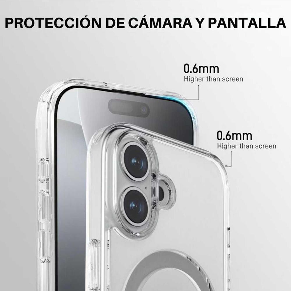 Foto 8 pulgar | . Funda Raptic Air Stand Para Iphone 16 Plus Transparente