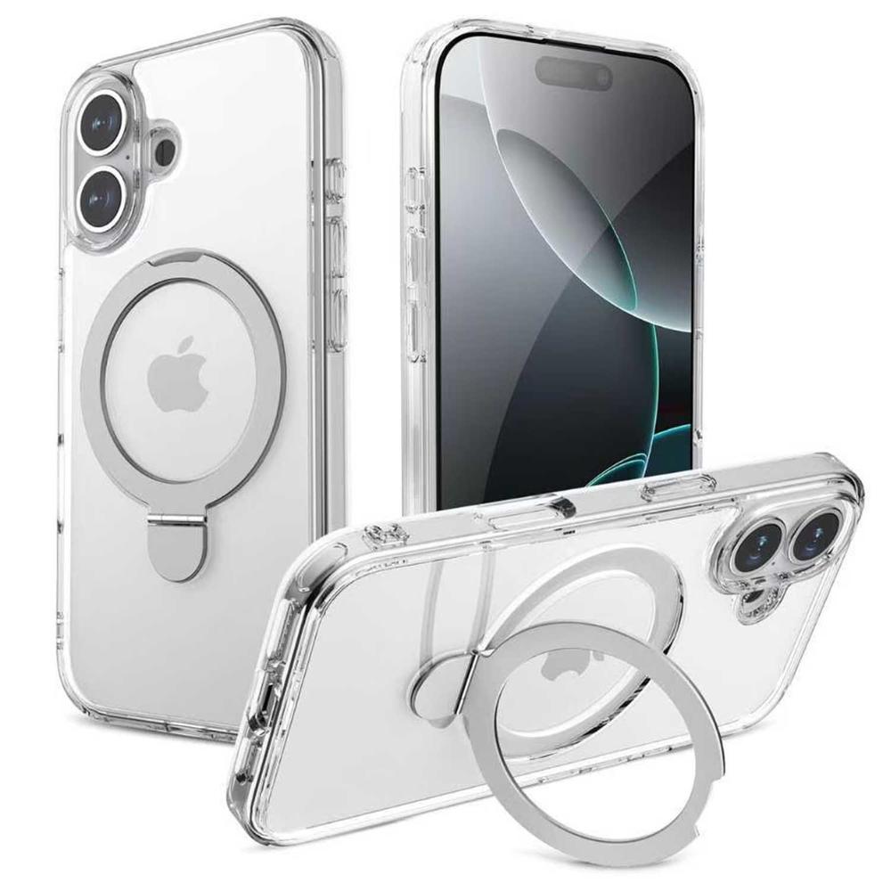Foto 9 pulgar | . Funda Raptic Air Stand Para Iphone 16 Plus Transparente