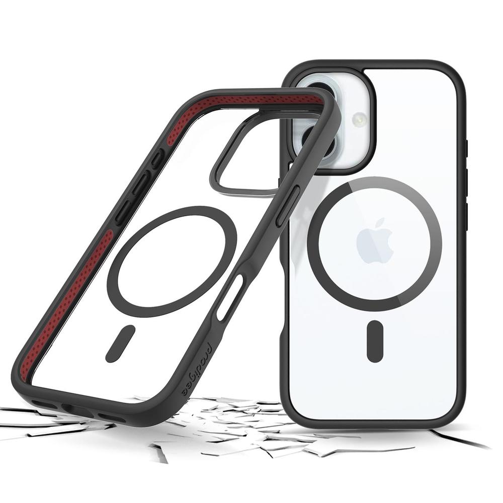 Foto 3 pulgar | . Funda Prodigee Magneteek Para Iphone 16 Negra Transparente