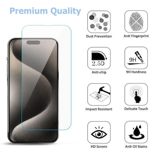 Foto 3 | Mica Vidrio Mybat Para Iphone 16 Pro Max 25 Piezas Protectora De Pantalla Transparente