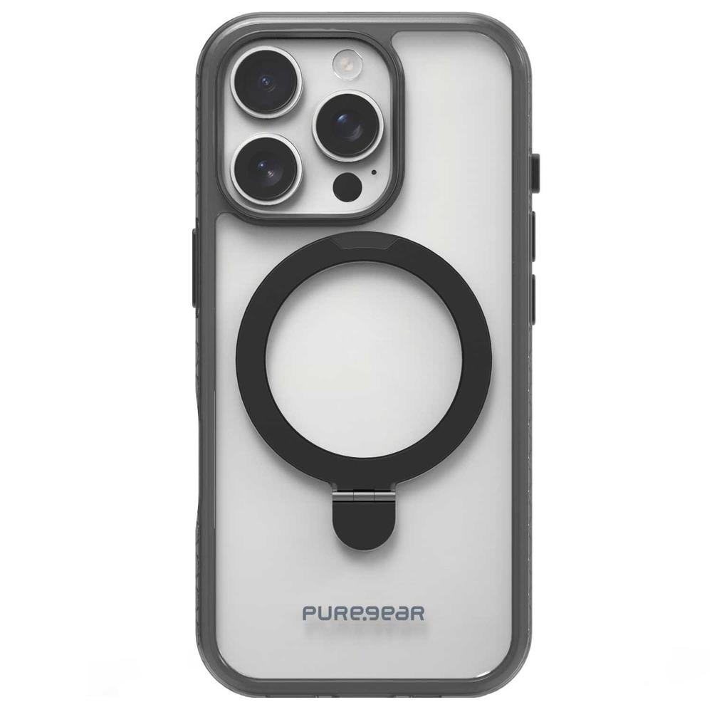 Foto 2 pulgar | . Funda Puregear Slimshell Kik Mag Para Iphone 16 Pro Transp Negro Compatible Con Magsafe