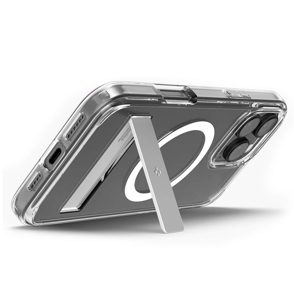 Foto 5 pulgar | . Funda Spigen Slim Armor S Magfit Para Iphone 16 Pro Transparente