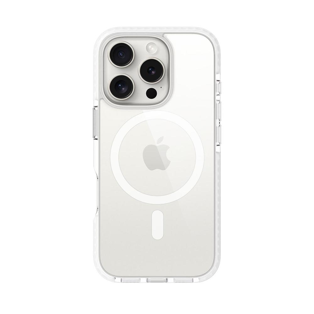 Foto 2 pulgar | . Funda Prodigee Magneteek Para Iphone 16 Pro Blanca Transparente