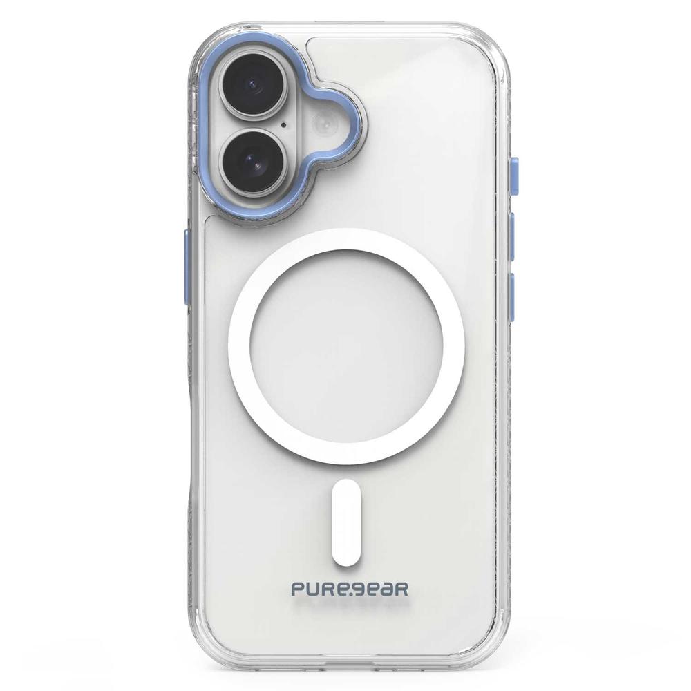 Foto 2 pulgar | . Funda Puregear Slimshell Plus Mag Para Iphone 16 Plus Transp Azul Compatible Con Magsafe