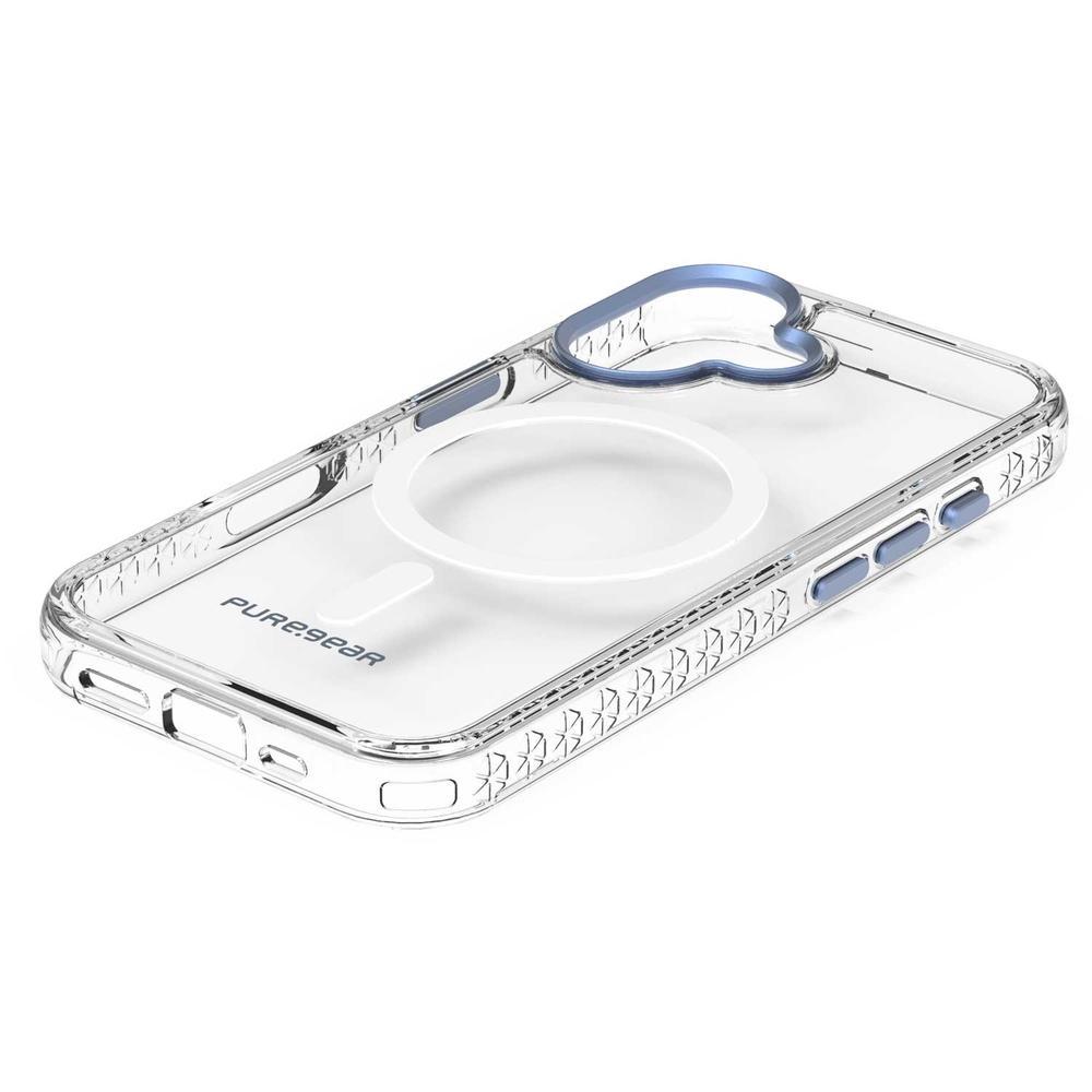 Foto 4 pulgar | . Funda Puregear Slimshell Plus Mag Para Iphone 16 Plus Transp Azul Compatible Con Magsafe
