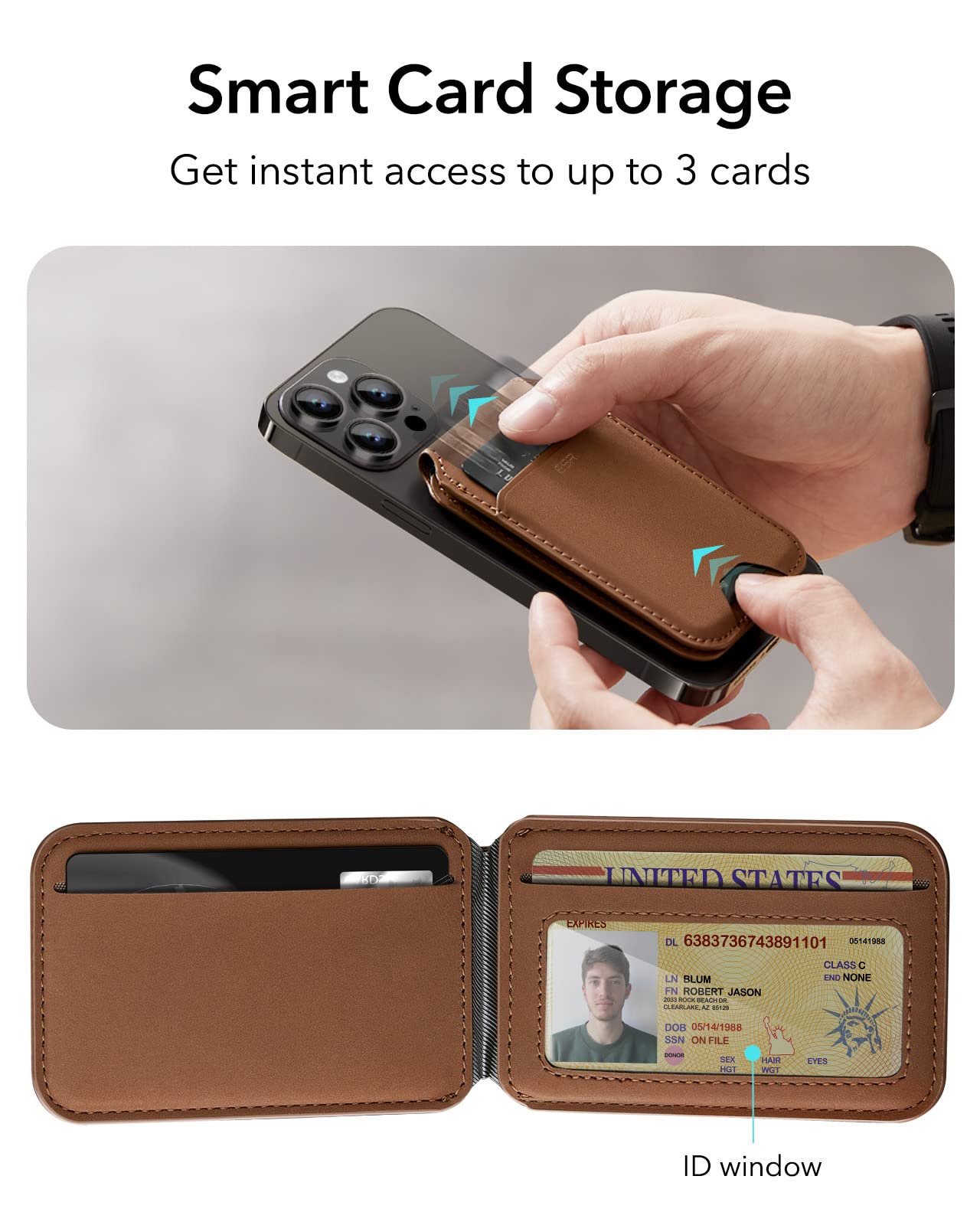 Foto 4 | Cartera Magnética Esr Halolock Para Iphone Series 16/15/14/13/12 - Venta Internacional.