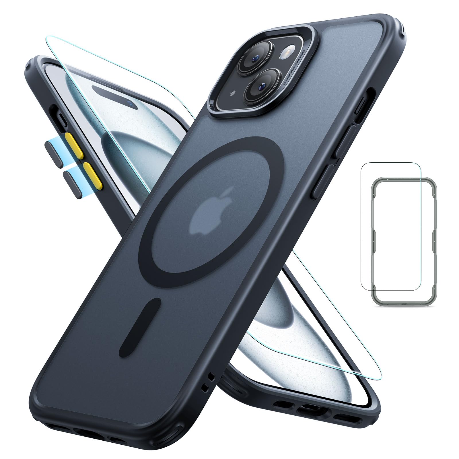 Foto 2 pulgar | Funda Esr Para Iphone 15 Plus Con Protector De Pantalla, Negra - Venta Internacional.