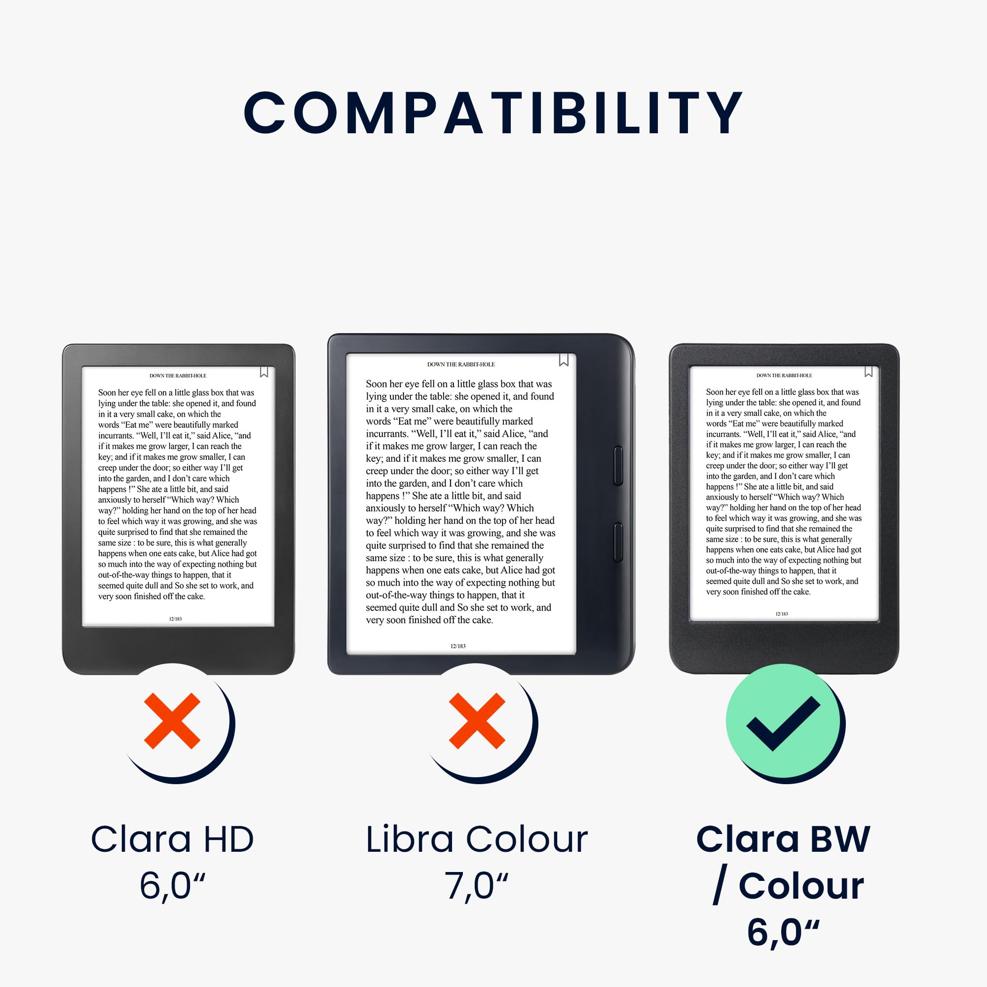 Foto 6 | Funda Kwmobile Compatible Con El Lector Electrónico Kobo Clara Bw/colour - Venta Internacional.