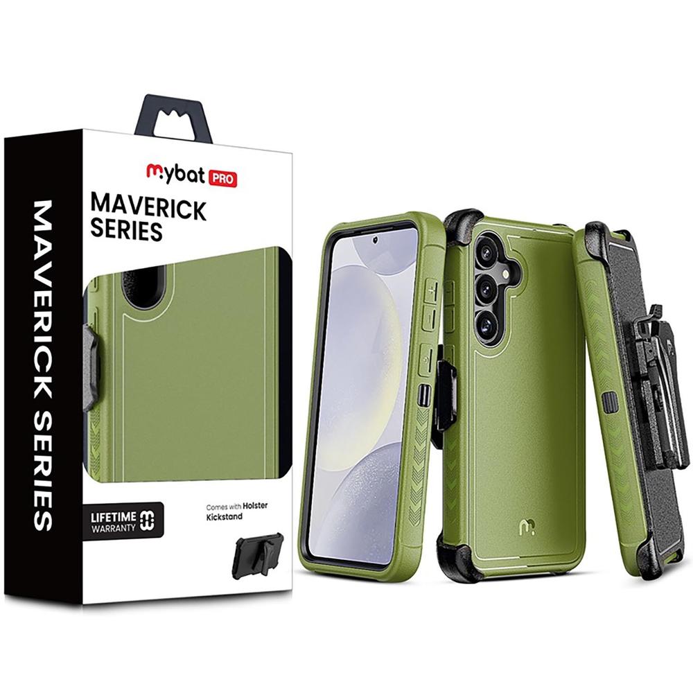 Foto 9 pulgar | . Funda Mybat Maverick Clip Para Samsung S25 Plus Verde