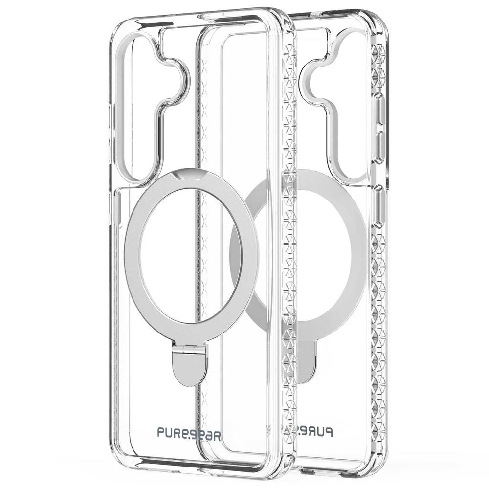 Foto 2 | . Funda Puregear Slimshell Kik Mag Para Samsung S25 Plus Transp Plata Compatible Con Magsafe