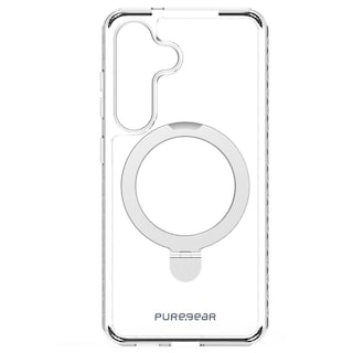 Foto 3 | . Funda Puregear Slimshell Kik Mag Para Samsung S25 Plus Transp Plata Compatible Con Magsafe