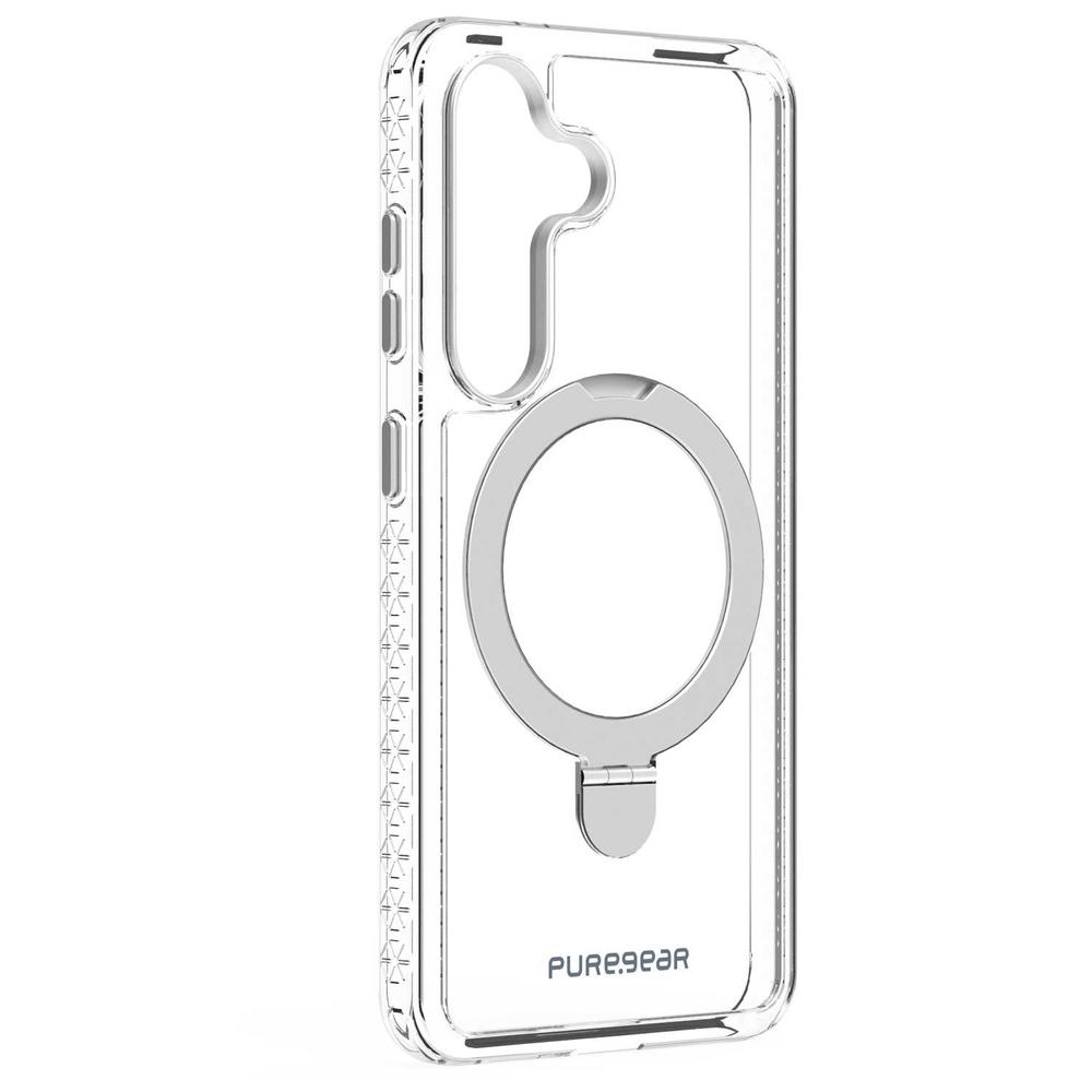 Foto 4 | . Funda Puregear Slimshell Kik Mag Para Samsung S25 Plus Transp Plata Compatible Con Magsafe