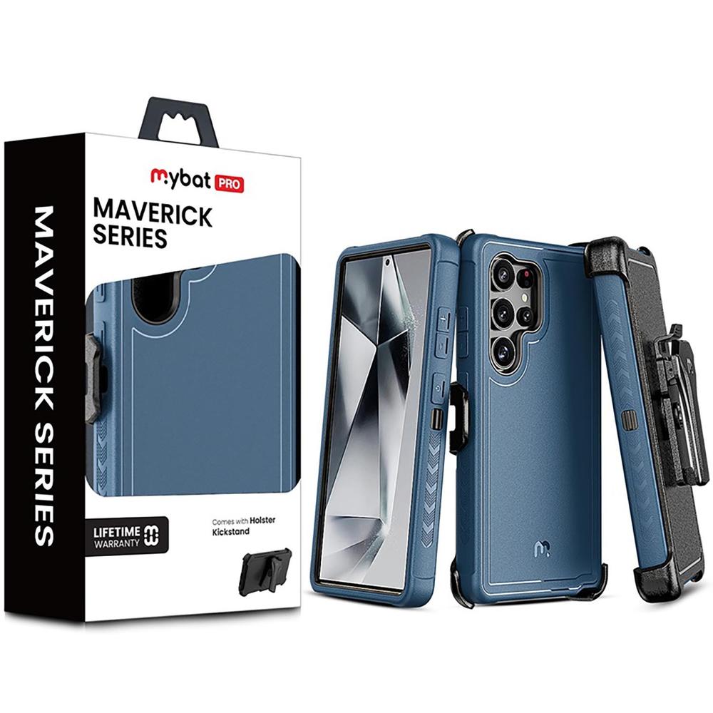 Foto 9 pulgar | . Funda Mybat Maverick Clip Para Samsung S25 Ultra Azul