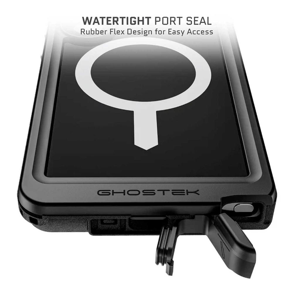 Foto 6 pulgar | . Funda Ghostek Nautical Para Samsung S25 Ultra Negro Transp Contra Agua