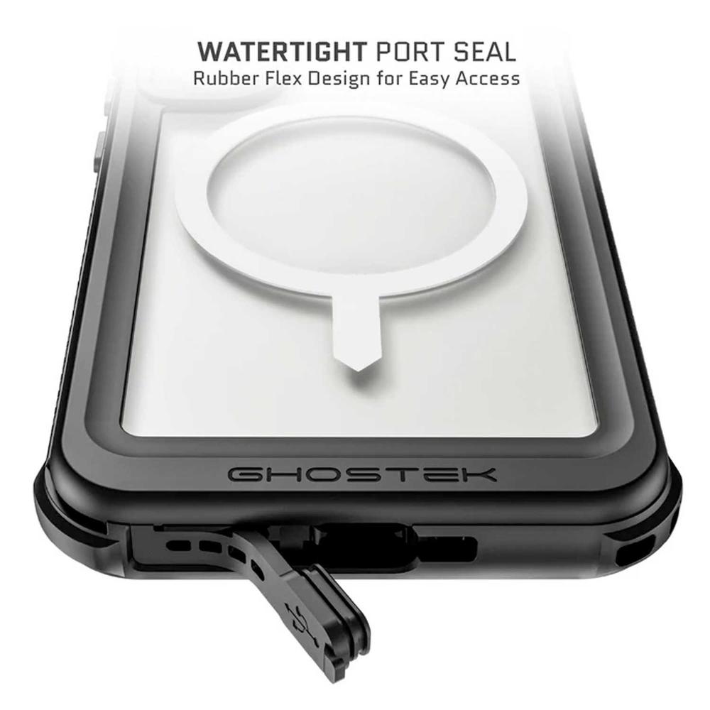 Foto 6 | . Funda Ghostek Nautical Clip Para Samsung S25 Plus Transp Negra Magsafe Contra Agua