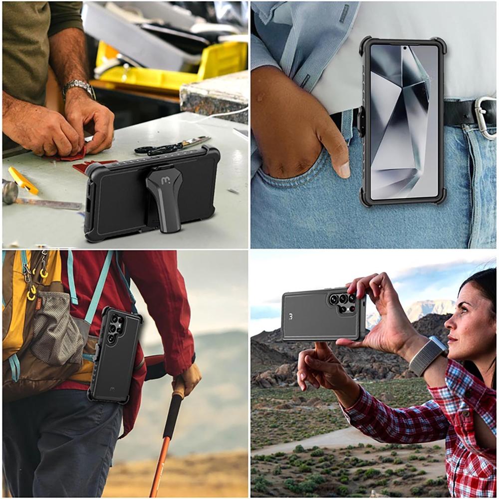 Foto 8 pulgar | . Funda Mybat Maverick Clip Para Samsung S25 Ultra Negra