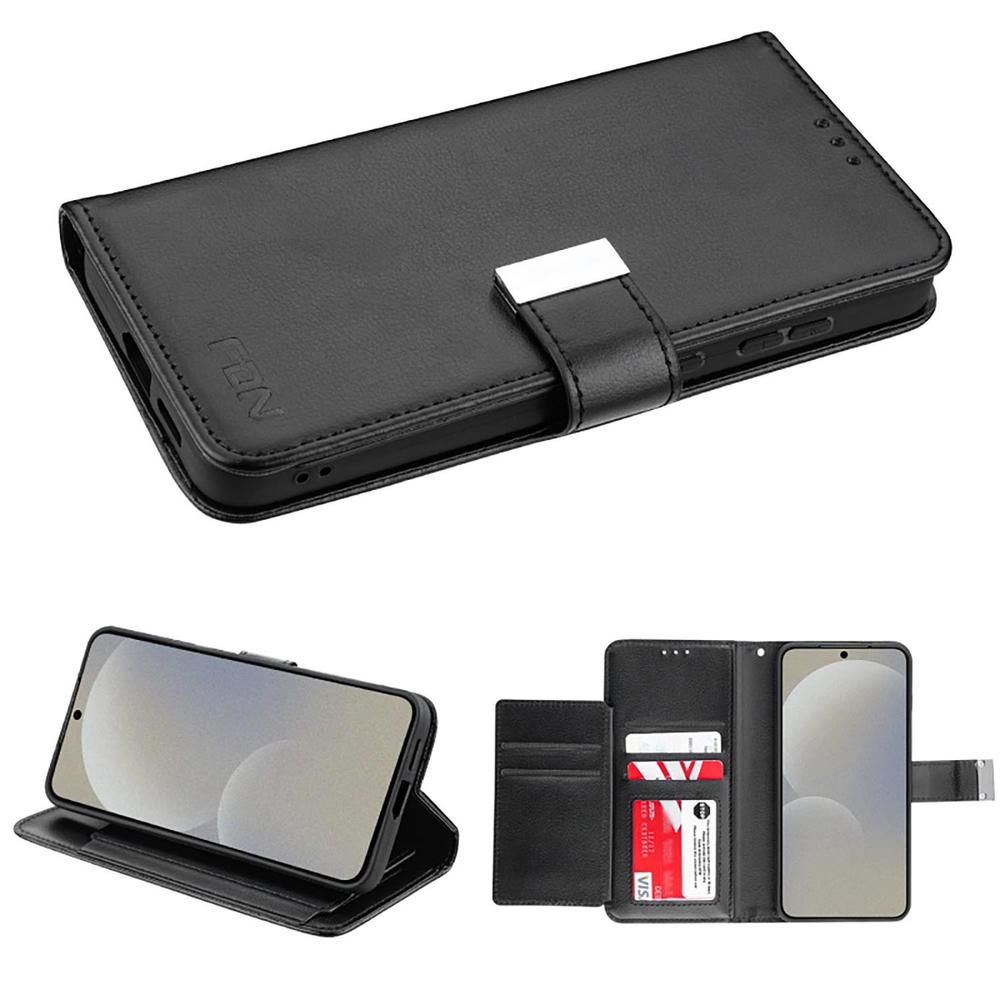 Foto 4 pulgar | . Funda Fdn Cartera Para Samsung S25 Plus Negra Wallet Folio