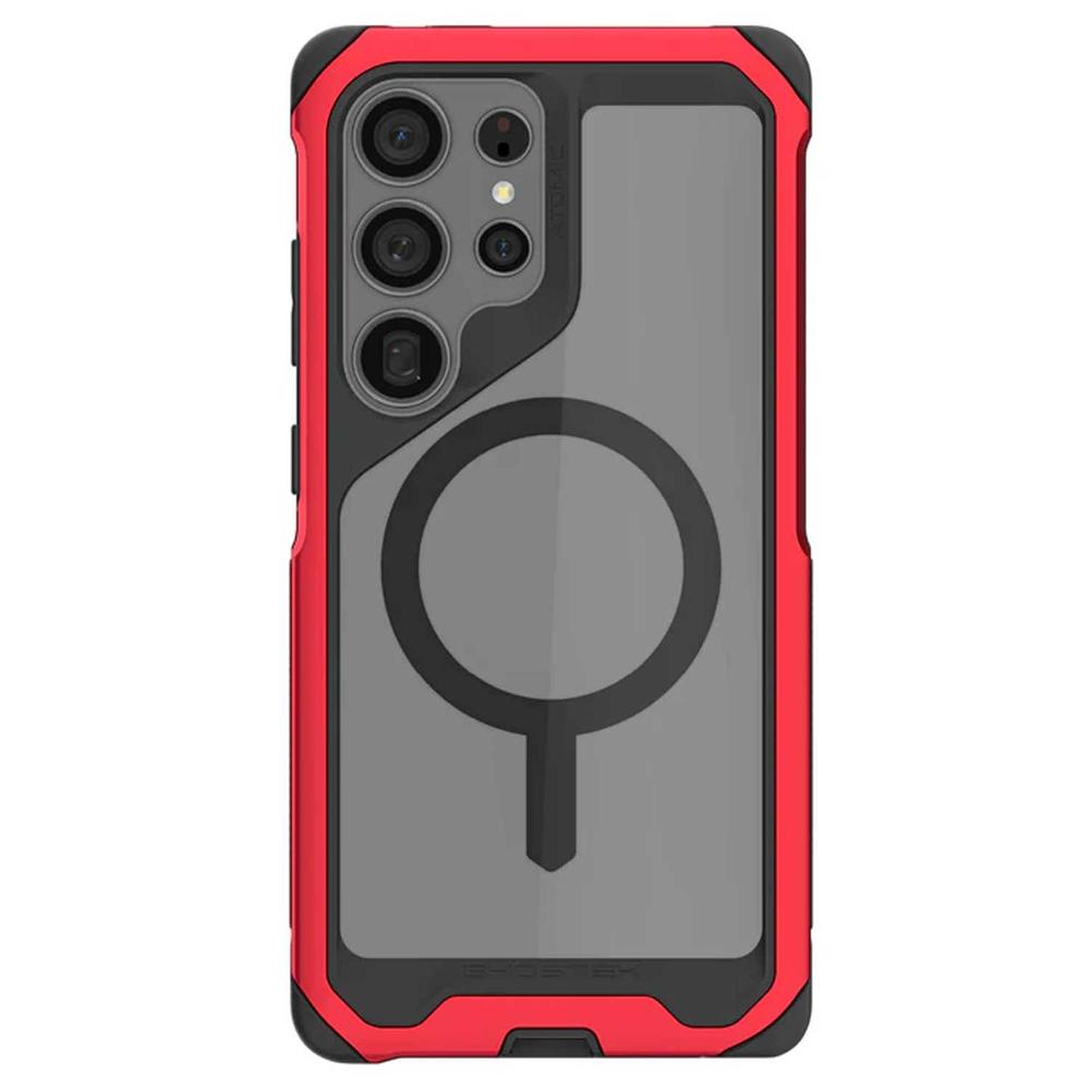Foto 3 pulgar | . Funda Ghostek Atomic Para Samsung S25 Ultra Roja Aluminio Transp