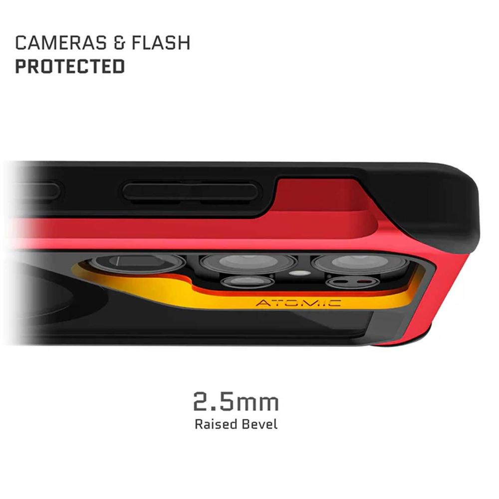 Foto 5 pulgar | . Funda Ghostek Atomic Para Samsung S25 Ultra Roja Aluminio Transp
