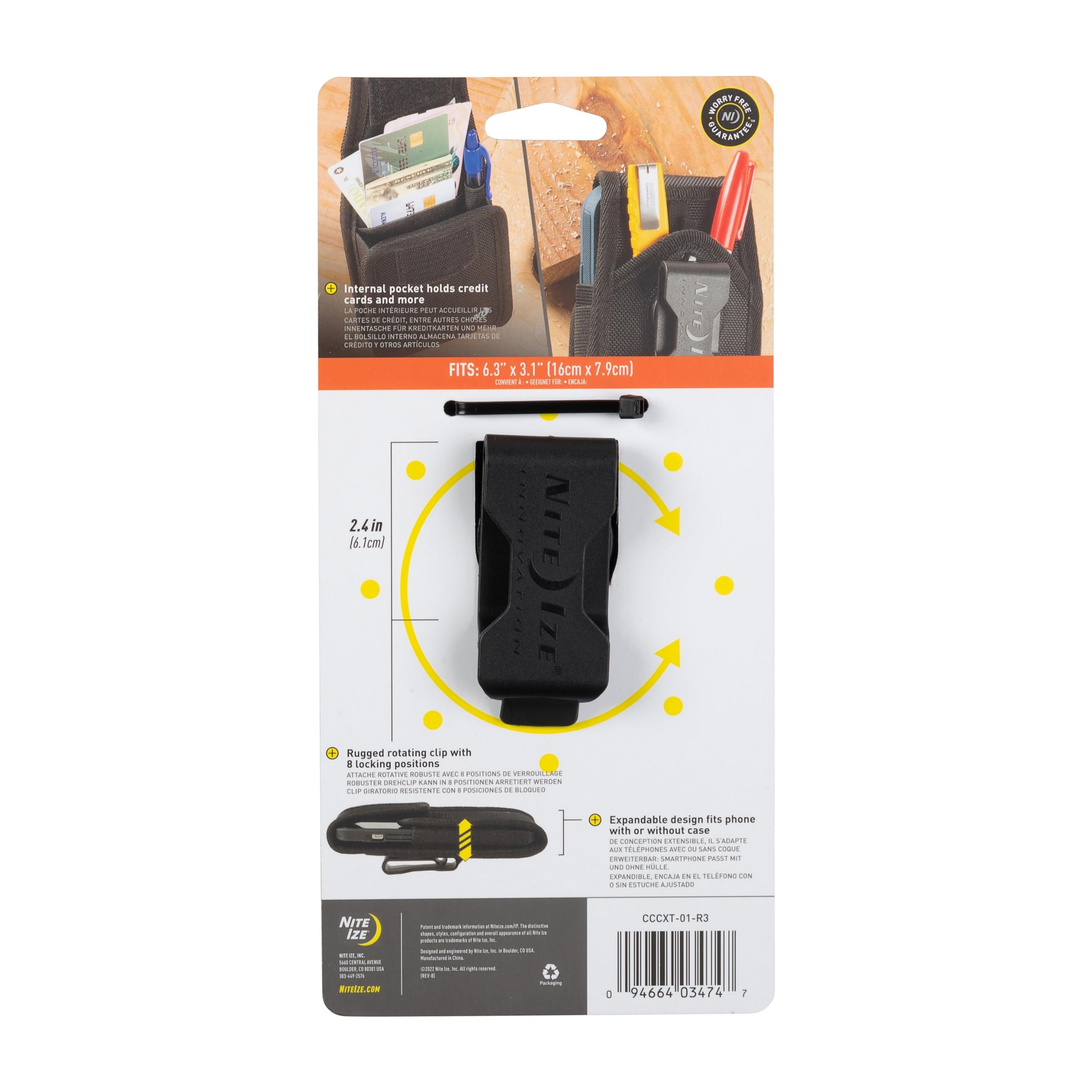Foto 7 pulgar | Funda Con Clip Holster Nite Ize Cargo Universal Rugged Xl Vertical - Venta Internacional.