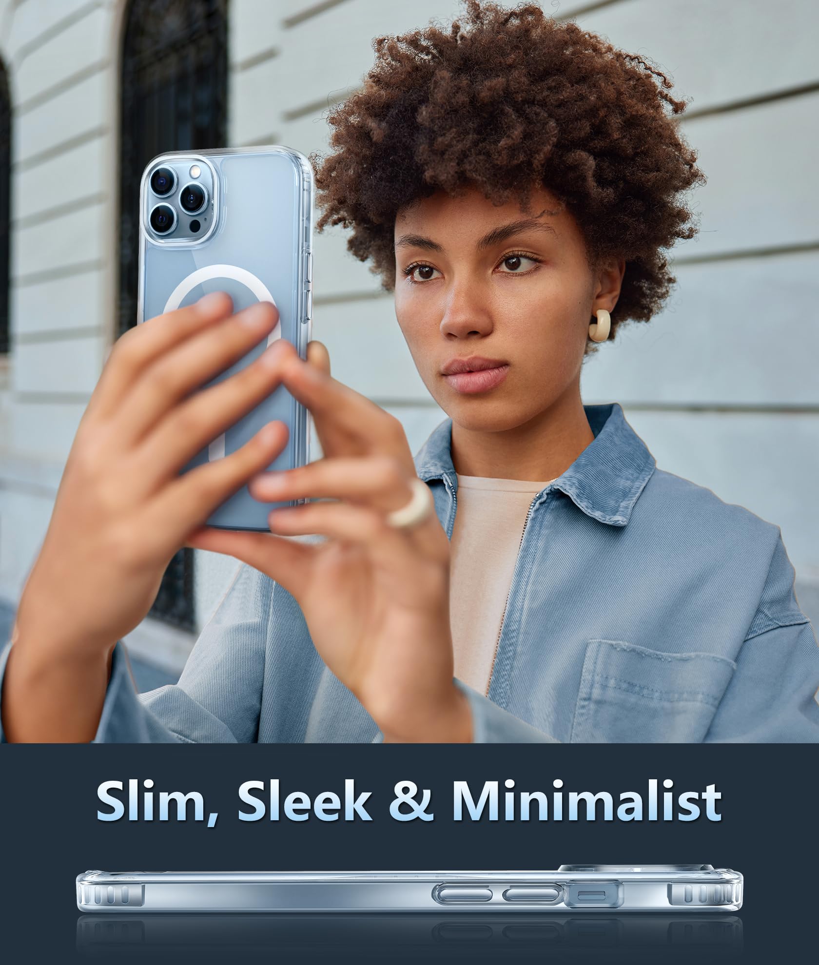 Foto 6 | Funda De Teléfono Fntcase Para Iphone 12 Pro Max Magnetic Clear - Venta Internacional.