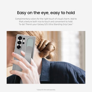 Foto 3 | Funda Para Teléfono Samsung Galaxy S25 Ultra Standing Grip, Gris - Venta Internacional.