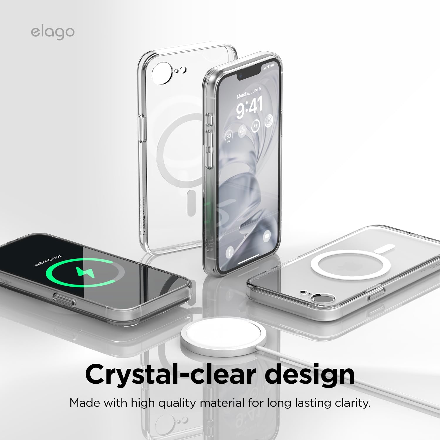 Foto 4 | Funda Híbrida Magnética Compatible Con Elago Para Iphone 16e, Transparente - Venta Internacional.