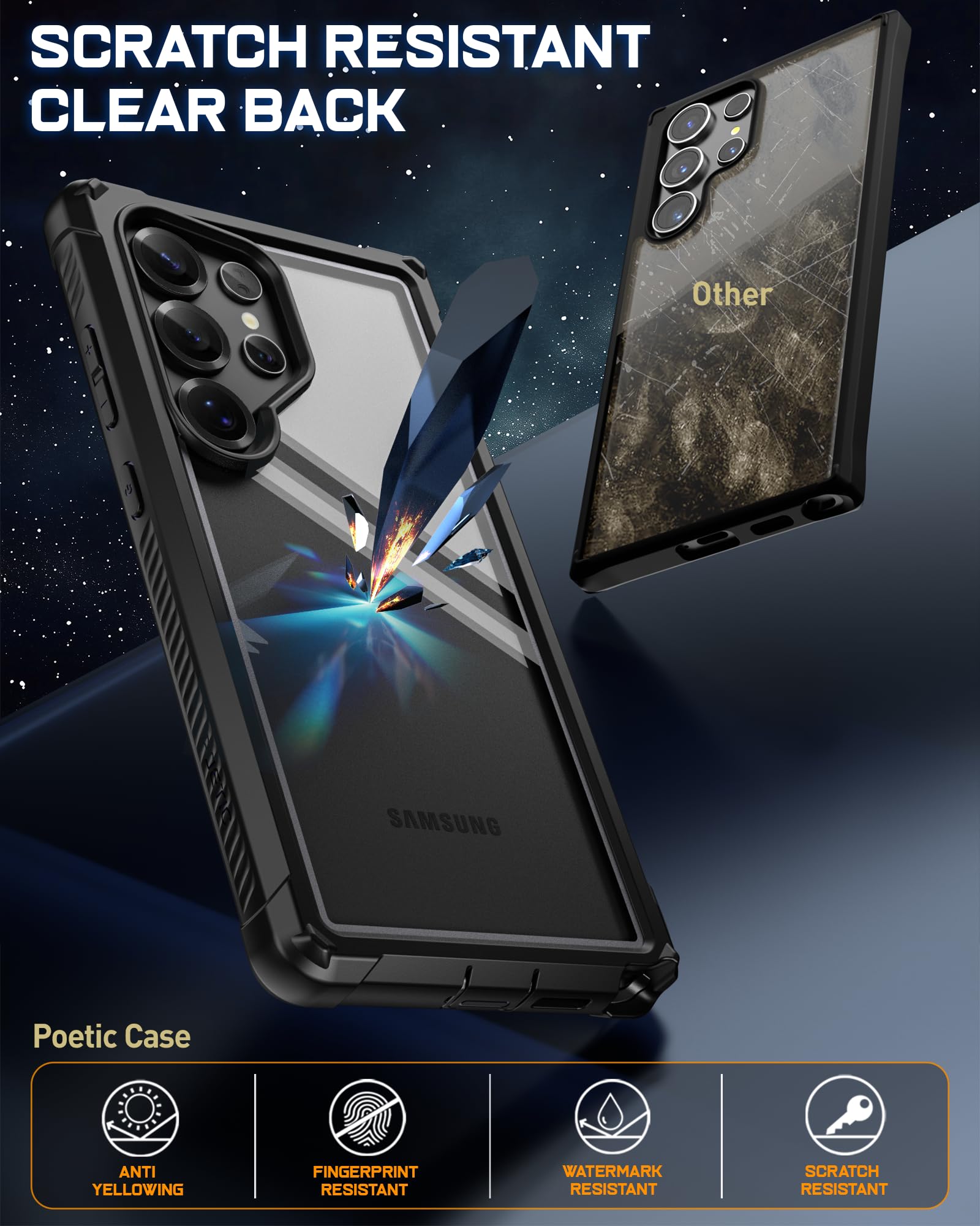 Foto 3 pulgar | Funda De Teléfono Poetic Guardian Para Samsung Galaxy S25 Ultra 5g - Venta Internacional.