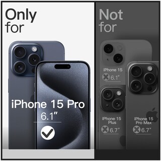 Foto 2 | Funda Jetech Slim Para Iphone 15 Pro De 6,1 Pulgadas, Tpu Azul - Venta Internacional.