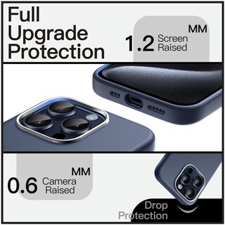 Foto 6 | Funda Jetech Slim Para Iphone 15 Pro De 6,1 Pulgadas, Tpu Azul - Venta Internacional.