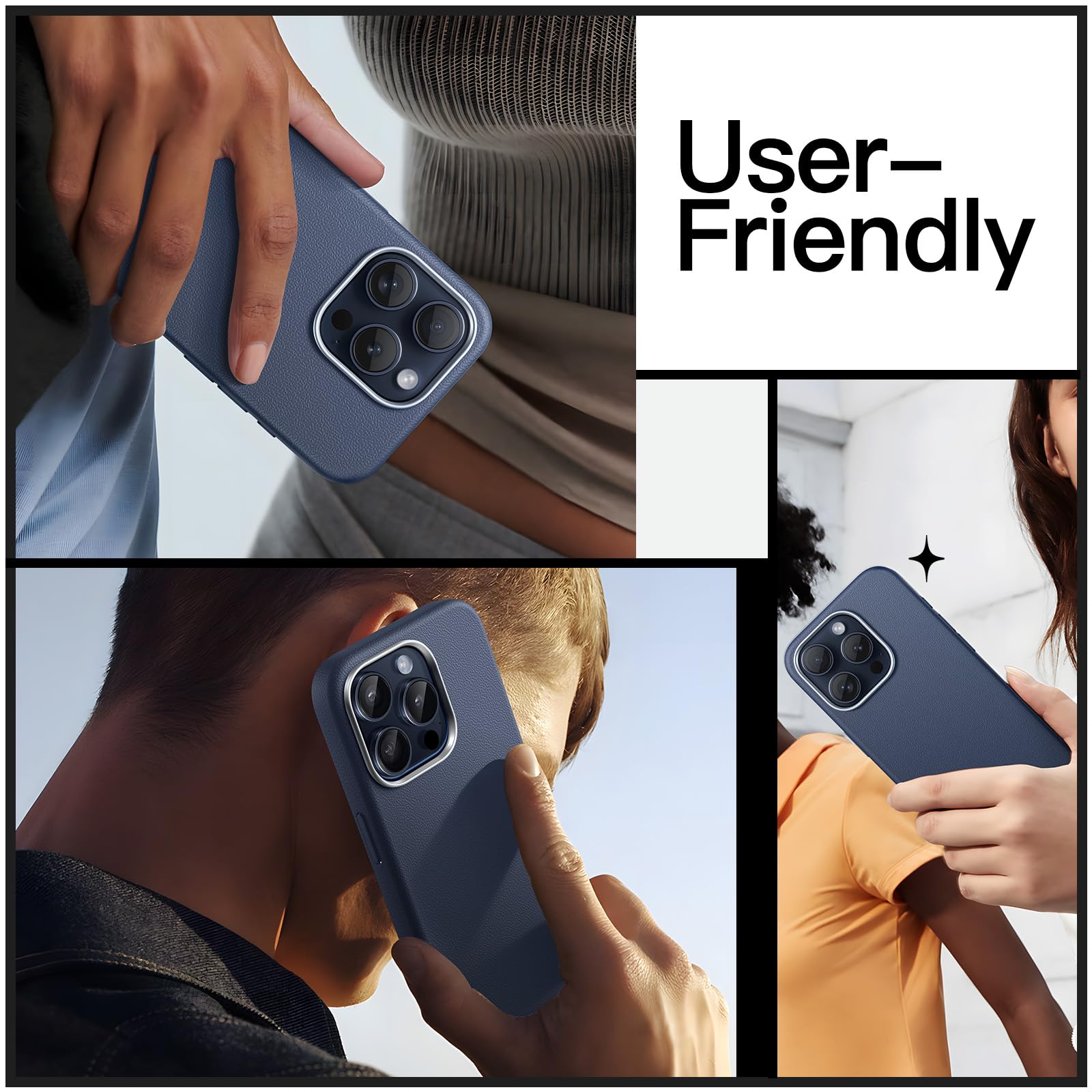 Foto 8 pulgar | Funda Jetech Slim Para Iphone 15 Pro De 6,1 Pulgadas, Tpu Azul - Venta Internacional.