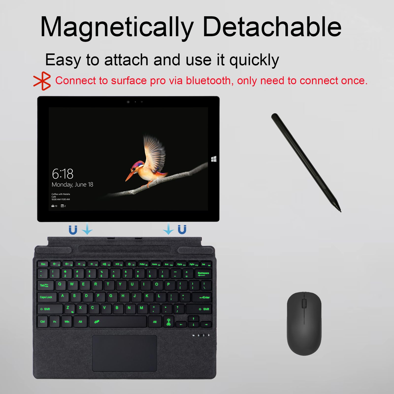Foto 5 pulgar | Funda Tipo Mobee Para Microsoft Surface Pro 11/10/9/8/x 13'' - Venta Internacional.