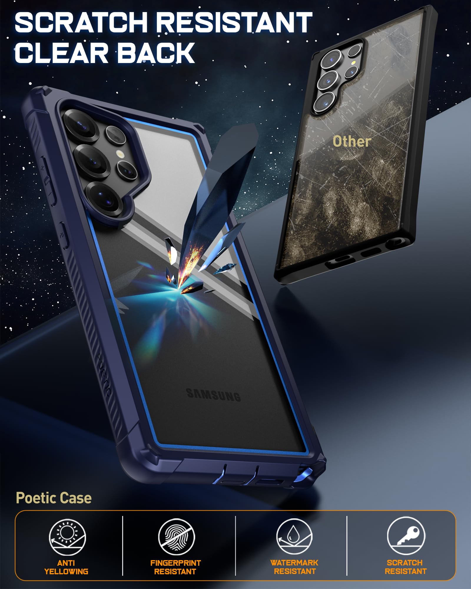 Foto 3 pulgar | Funda De Teléfono Poetic Guardian Para Samsung Galaxy S25 Ultra 5g - Venta Internacional.