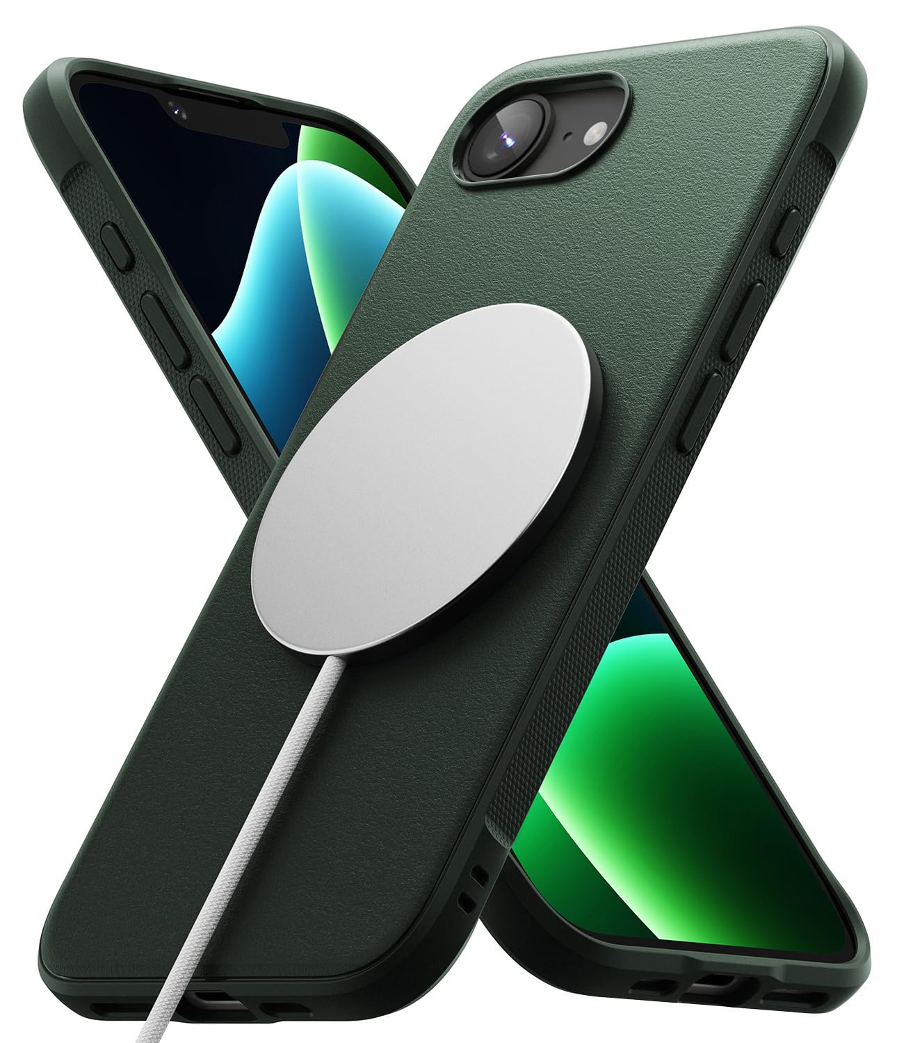 Funda Magnética Ringke Onyx Verde Oscuro Para Iphone 16e - Venta Internacional.