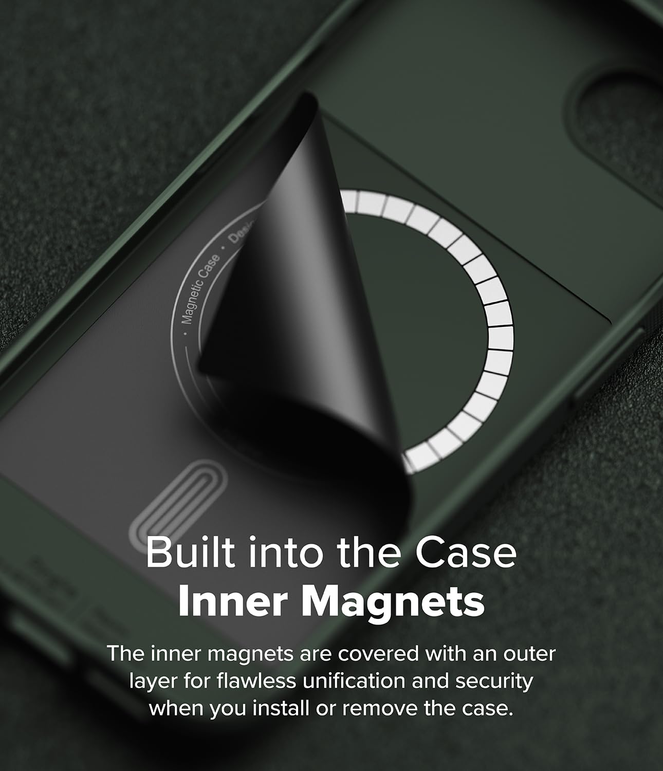 Foto 4 pulgar | Funda Magnética Ringke Onyx Verde Oscuro Para Iphone 16e - Venta Internacional.