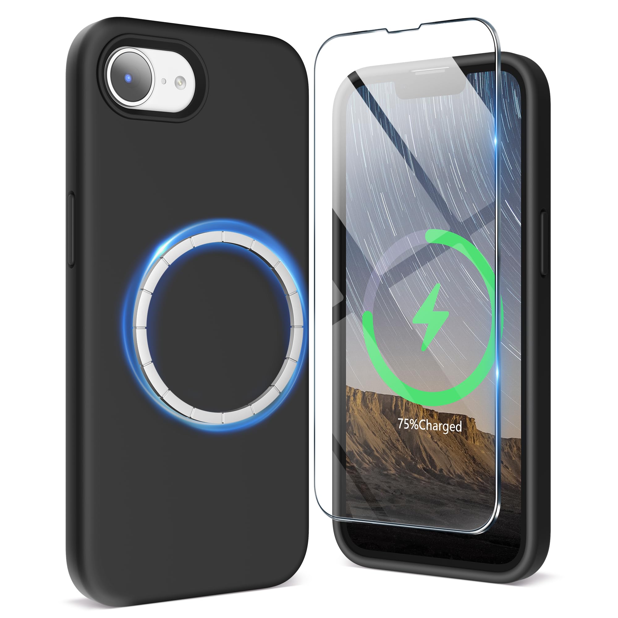 Foto 2 pulgar | Funda Surphy Para Iphone 16e Con Magsafe Con Pantalla Negra - Venta Internacional.