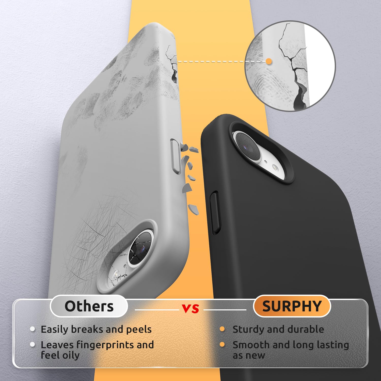 Foto 5 pulgar | Funda Surphy Para Iphone 16e Con Magsafe Con Pantalla Negra - Venta Internacional.