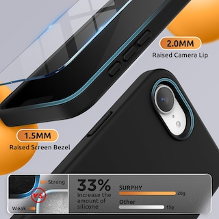 Foto 6 | Funda Surphy Para Iphone 16e Con Magsafe Con Pantalla Negra - Venta Internacional.