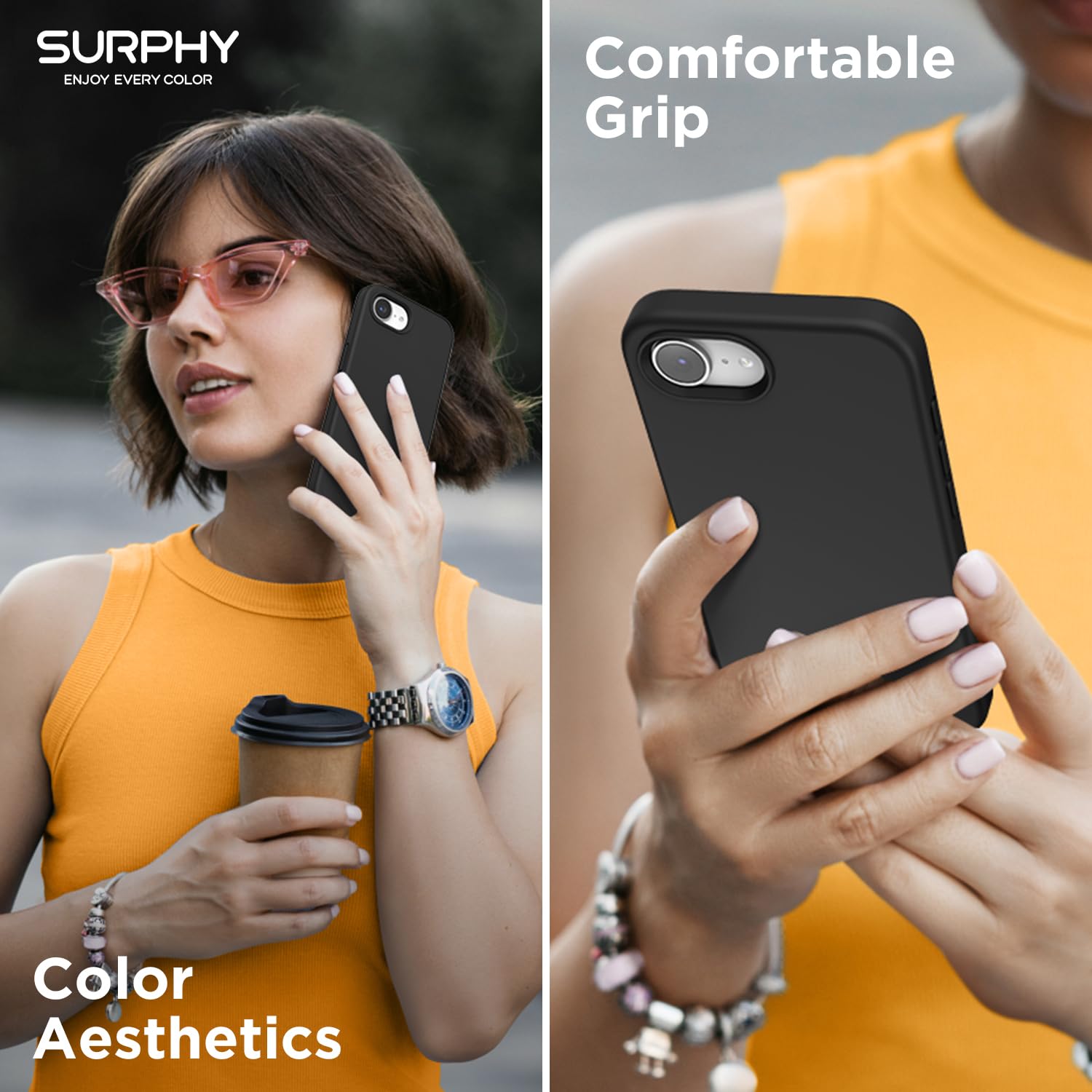 Foto 8 pulgar | Funda Surphy Para Iphone 16e Con Magsafe Con Pantalla Negra - Venta Internacional.