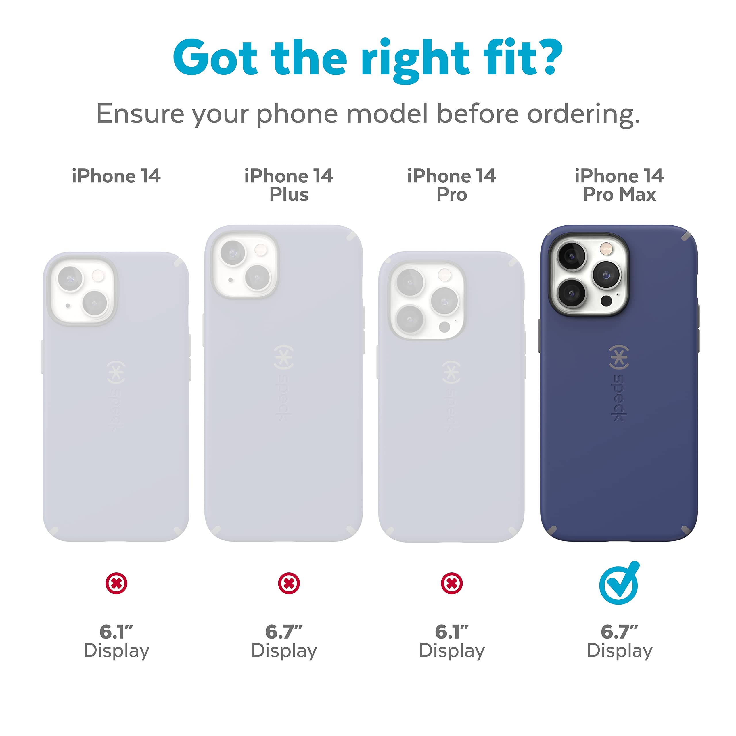 Foto 3 pulgar | Funda De Teléfono Speck Candyshell Pro Para Iphone 14 Pro Max 6.7 - Venta Internacional.