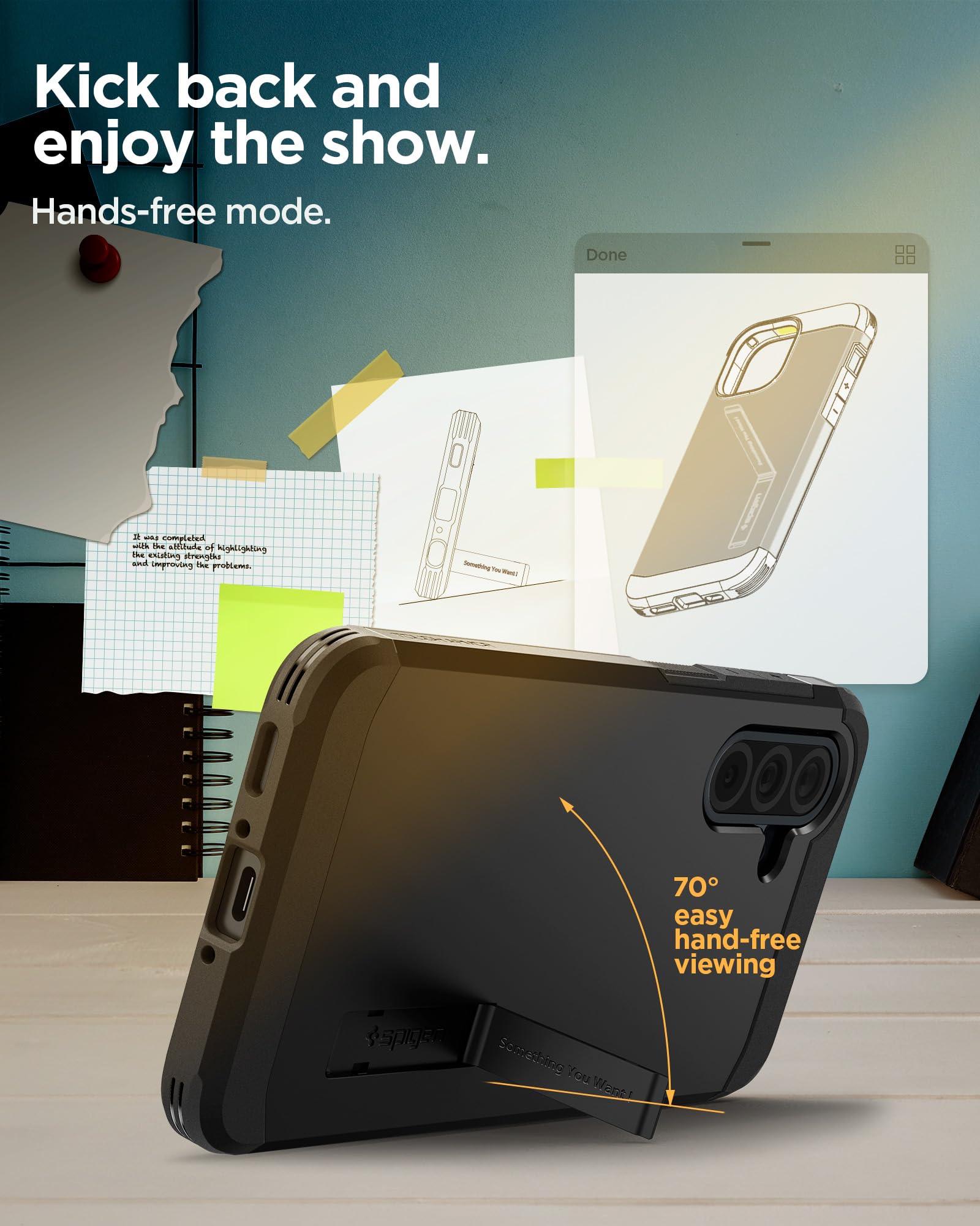 Foto 6 pulgar | Funda De Teléfono Spigen Tough Armor Para Samsung Galaxy A36 5g - Venta Internacional.