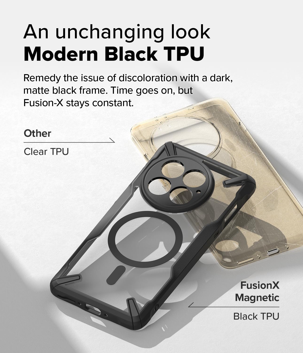 Foto 4 | Funda De Teléfono Ringke Fusion-x Magnetic Black Para Oneplus 13 - Venta Internacional.