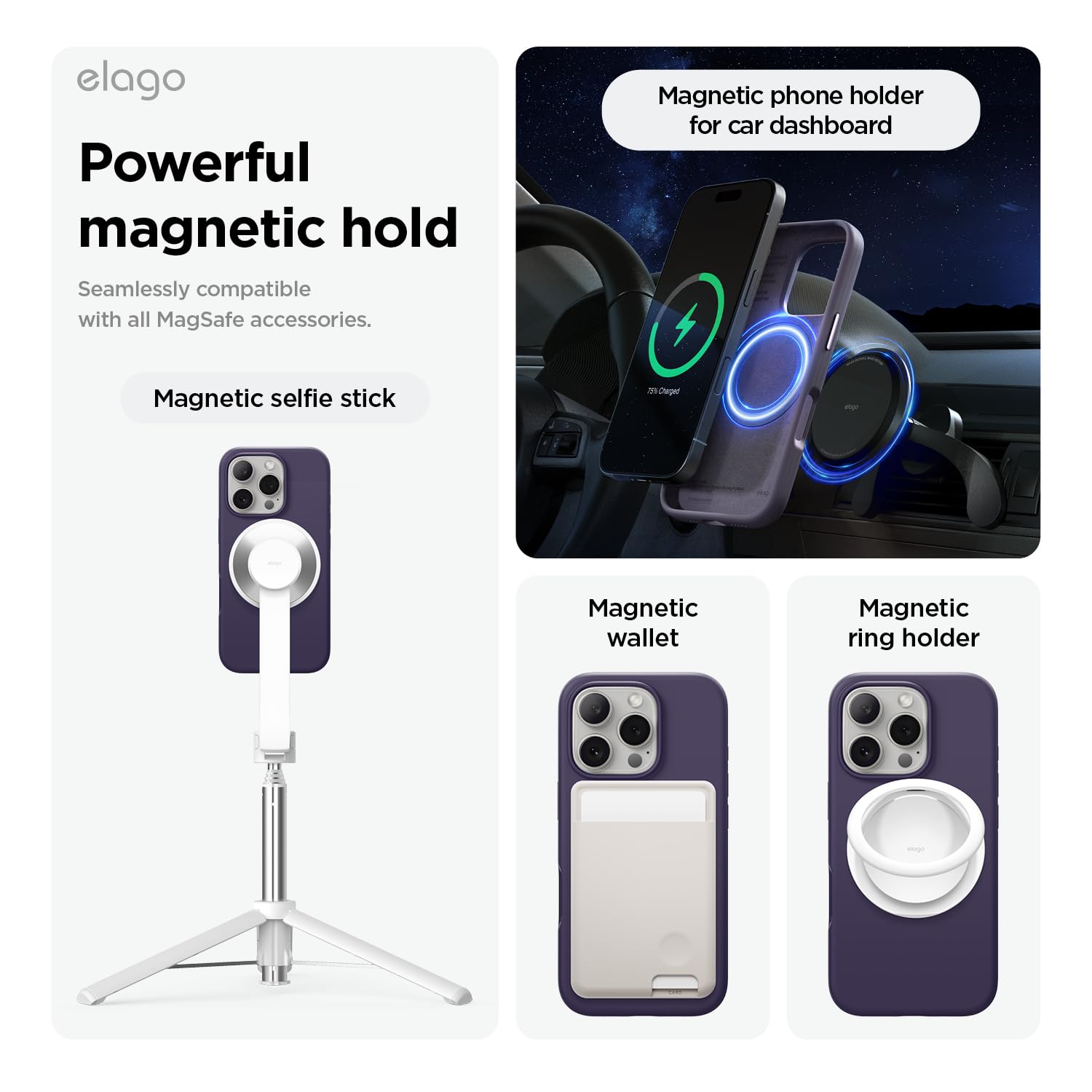 Foto 4 | Funda De Teléfono Elago Magnetic Silicone Para Iphone 16 Pro 6.3 - Venta Internacional.
