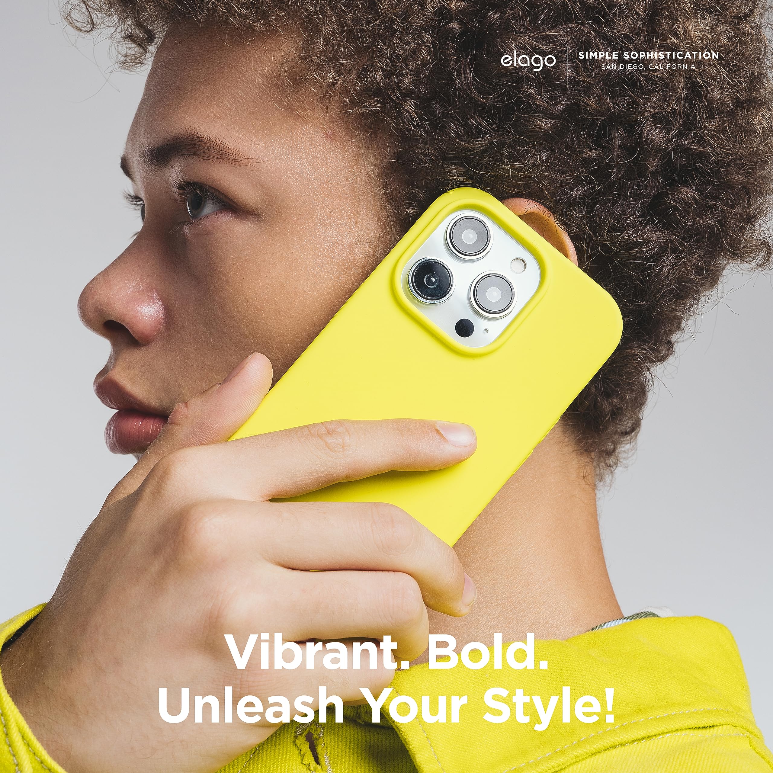 Foto 6 | Funda Elago Liquid Silicone Para Iphone 15 Plus, Color Amarillo Neón - Venta Internacional.